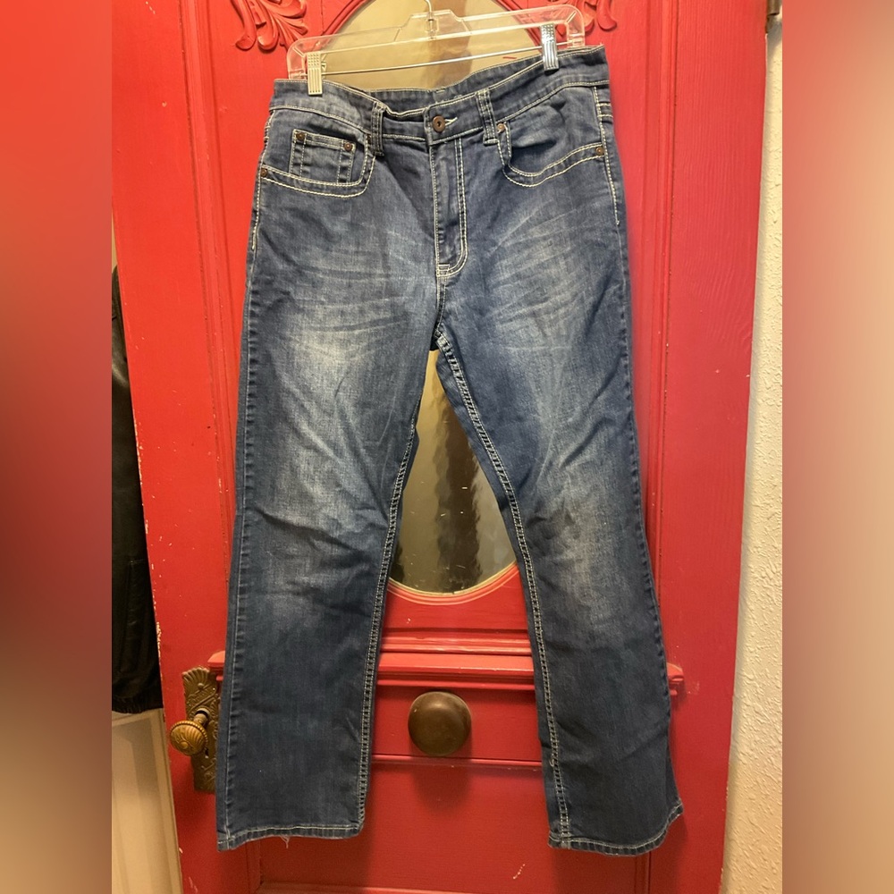 Flypaper male jeans Y2K bootcut embroidered back pockets - Picture 2 of 8